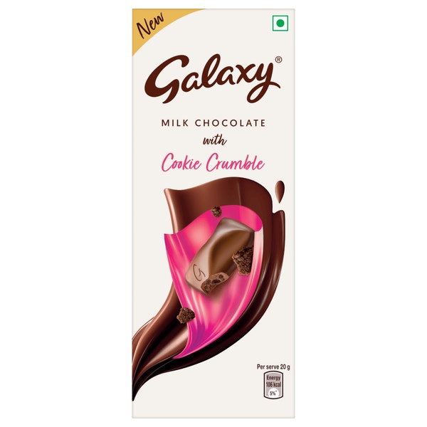 Galaxy Milk Chocolate with Cookie Crumble 96g Mars